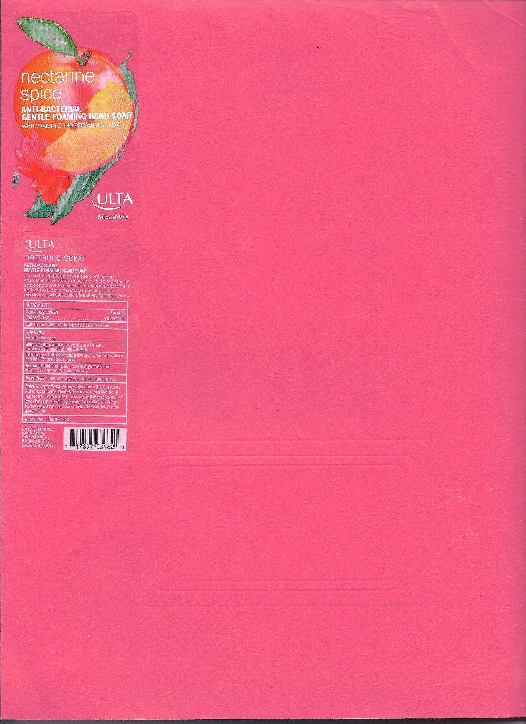 Ulta Nectarine Spice Anti-Bacterial Gentle Foaming